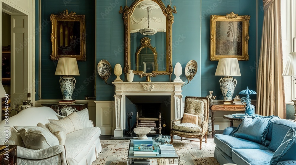 Poster explain how to effectively use mirrors to enhance the sense of space in small interiors
