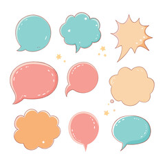 a bunch of speech bubbles (2).eps