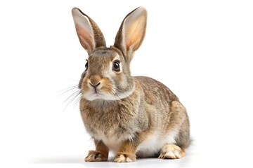 Obraz premium Adorable Brown Rabbit Looking at Camera.