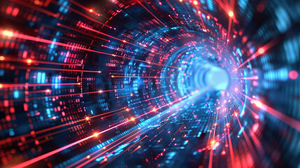 Abstract communication and future technology data flow