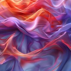 Fototapeta premium Abstract Background with Wavy Red, Orange, and Purple Colors