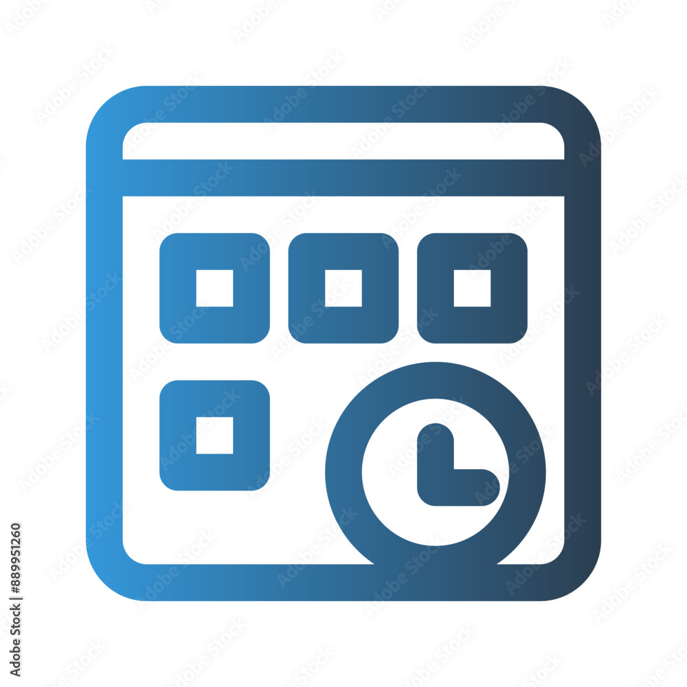 Poster schedule outline icon. with gradient colors suitable for interfaces, websites, ui and mobile apps.