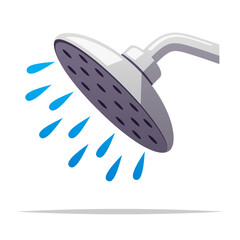 Shower head vector isolated illustration