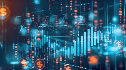 Obraz premium Financial Markets and Data Analysis