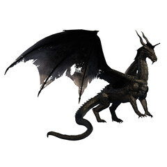 Fototapeta premium 3d render dragon legendary creature