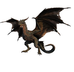 3d render dragon legendary creature