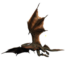 3d render dragon legendary creature