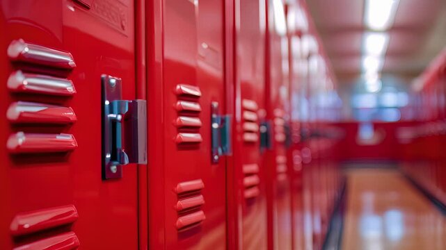 A row of lockers for students to store their belongings during classes or tutoring sessions.
