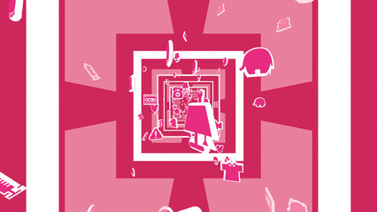 ポップ 可愛い アイコン シンプル トンネル VJ [別Verあり]