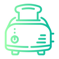 toaster Line Gradient Icon