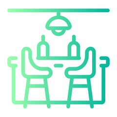 bar Line Gradient Icon