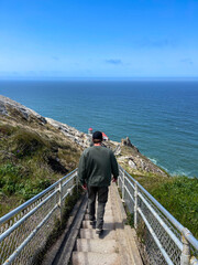 person watching the sea