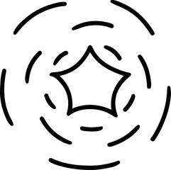 Star doodle for scrapbook