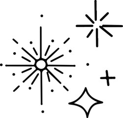 Star doodle for scrapbook