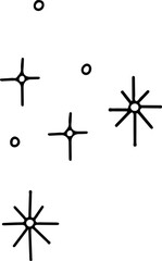 Star doodle for scrapbook