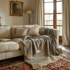 Cashmere Throw in a Living Room: Stylize with Comfort and Elegance