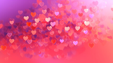 gradient valentine's day background, Generative AI.