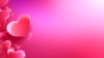gradient valentine's day background, Generative AI.