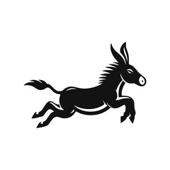Obraz premium donkey logo icon design illustration
