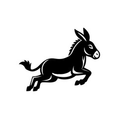 Fototapeta premium donkey logo icon design illustration