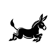 Fototapeta premium donkey logo icon design illustration