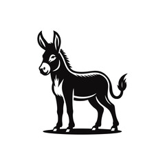 Fototapeta premium donkey logo icon design illustration