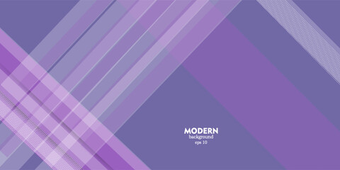 Obraz premium Banner design geometric purple overlapping background with copy space for text. eps 10