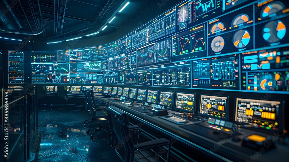 Poster high tech control center for a smart grid powered by cloud computing and innovation in energy manage