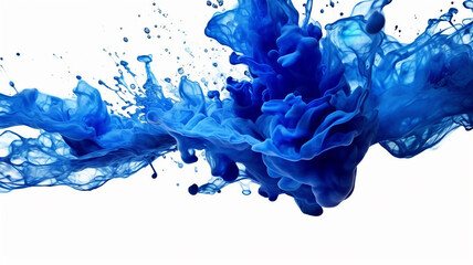 Ink drop in water background, Generative AI.
