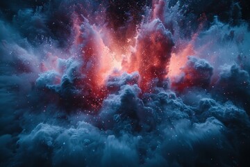 Fototapeta premium Cosmic Burst of Color and Light