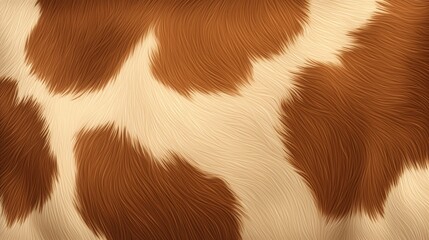 Cow skin texture pattern background, cow skin brown and white.