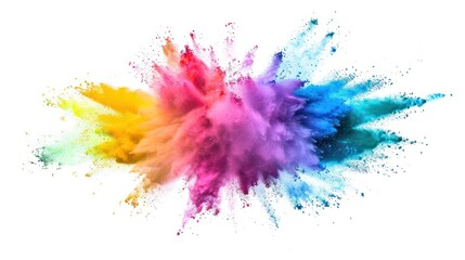 Fototapeta premium Rainbow Explosion of Color Dust