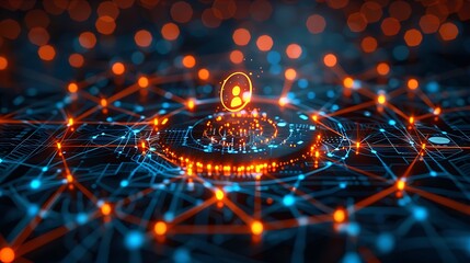 Futuristic Digital Pregnancy Symbol