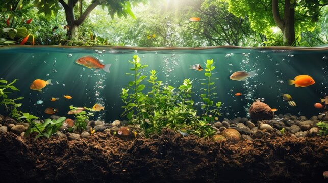 Nutrient Cycling: The continuous movement and transformation of organic and inorganic materials within an ecosystem, ensuring nutrients are reused for sustaining life.
