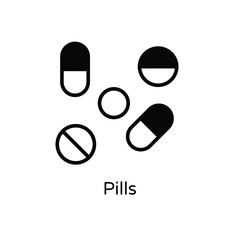Pills vector icon