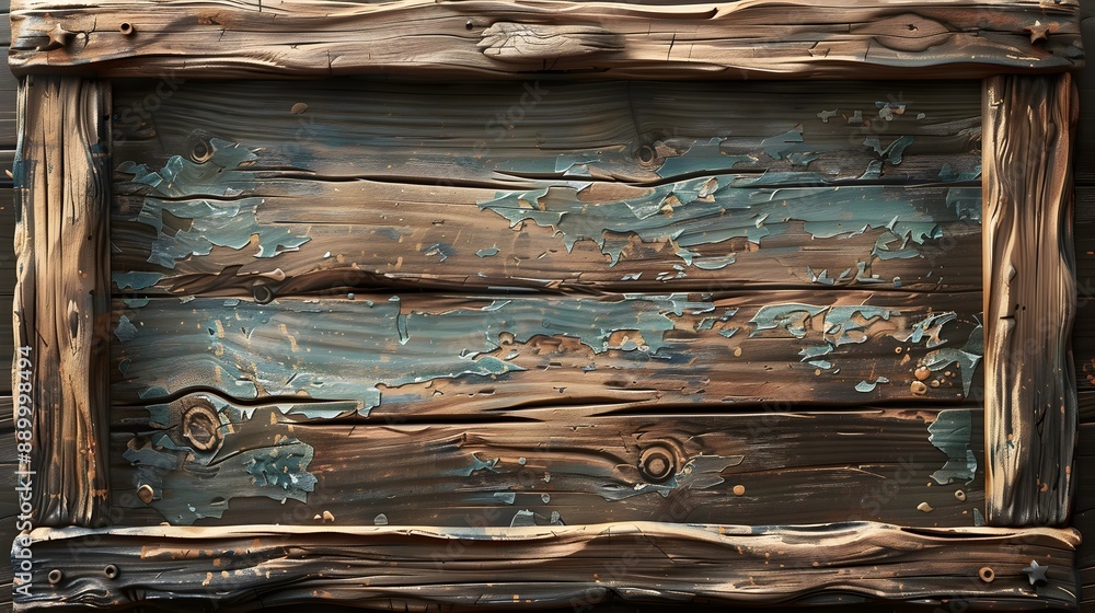 Poster rustic wood textured frame background with earthy tones and copy space for design