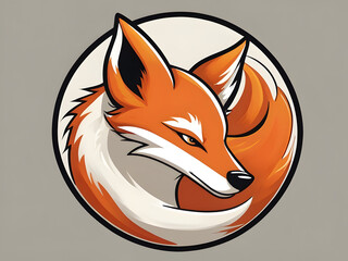 Obraz premium red fox cartoon,red fox isolated on white,red fox illustration,fox cartoon isolated on white,red fox vulpes