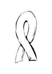 Black morning ribbon