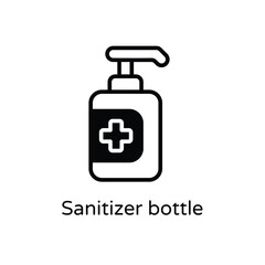 Sanitizer bottle vector icon