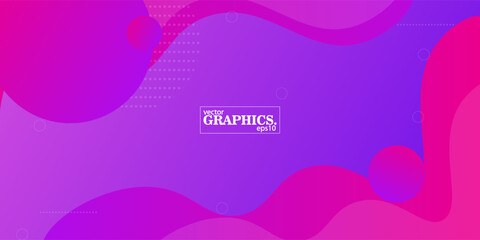 Dynamic dark purple gadient to pink abstract background with circle pattern and lines. Dark purple gradient colorful background.