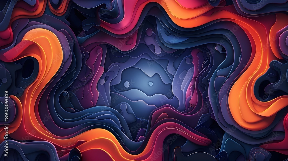 Poster mesmerizing handcrafted frame with artisanal details and seamless background