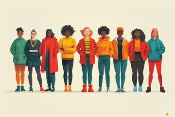 Fototapeta premium Celebrates body diversity and promotes self-love and acceptance.