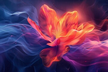 Obraz premium A vibrant abstract background inspired by the colors and patterns of nature.