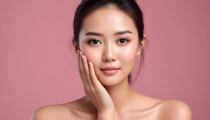 portrait of a woman, Model Skin care 