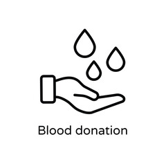 Blood donation vector icon