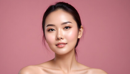 portrait of a woman, Model Skin care 