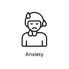 Anxiety vector icon
