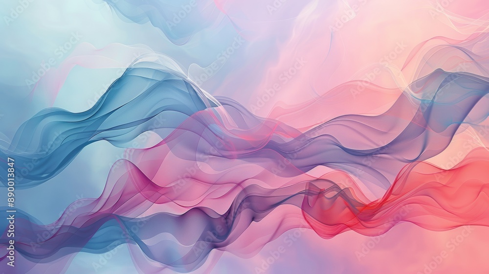 Poster abstract smoke or mist background floating in the air creates a beautiful pattern.
