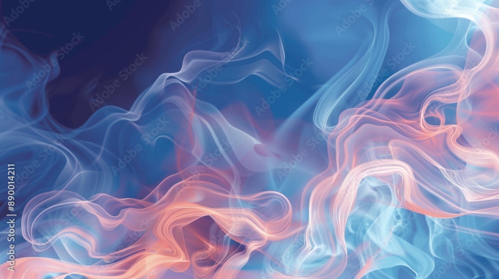 Aufkleber abstract smoke or mist background floating in the air creates a beautiful pattern.