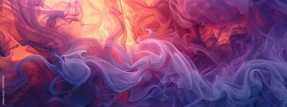 Aufkleber abstract smoke or mist background floating in the air creates a beautiful pattern.